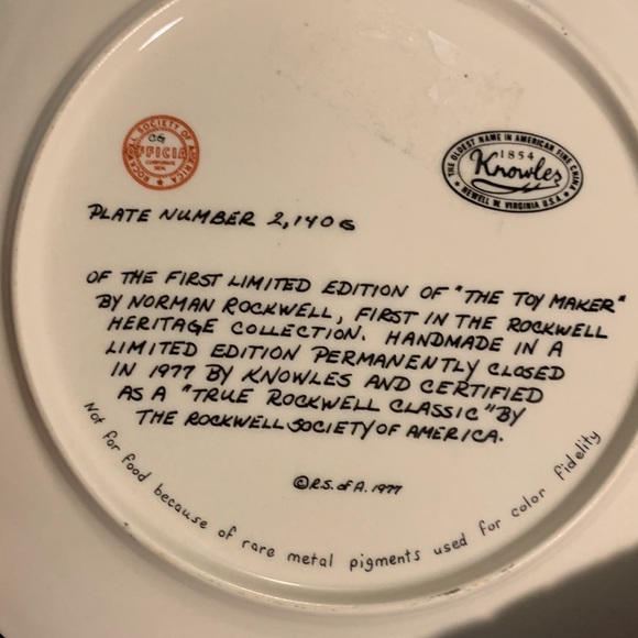 First limited edition of the maker by Norman Rockwell - Picture 3 of 3